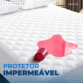 Protetor de Colchão VELUNA - Impermeável com Elástico
